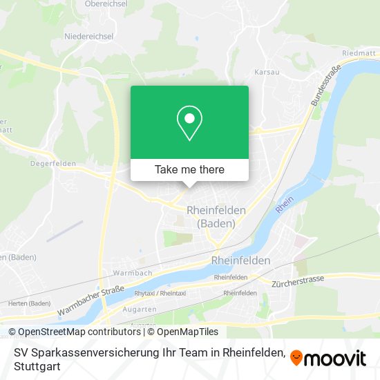SV Sparkassenversicherung Ihr Team in Rheinfelden map