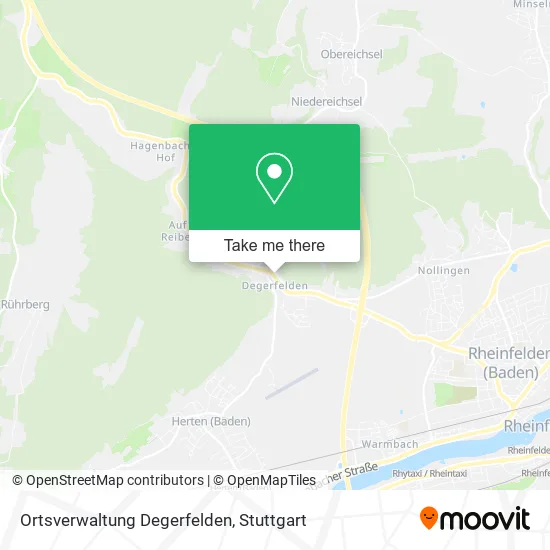 Карта Ortsverwaltung Degerfelden
