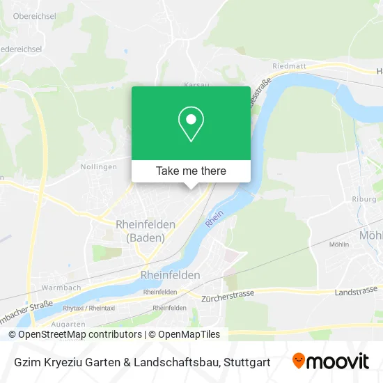 Карта Gzim Kryeziu Garten & Landschaftsbau