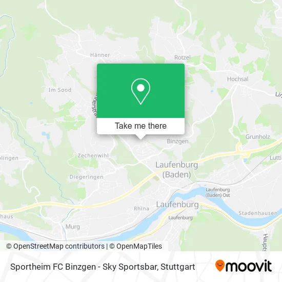 Карта Sportheim FC Binzgen - Sky Sportsbar