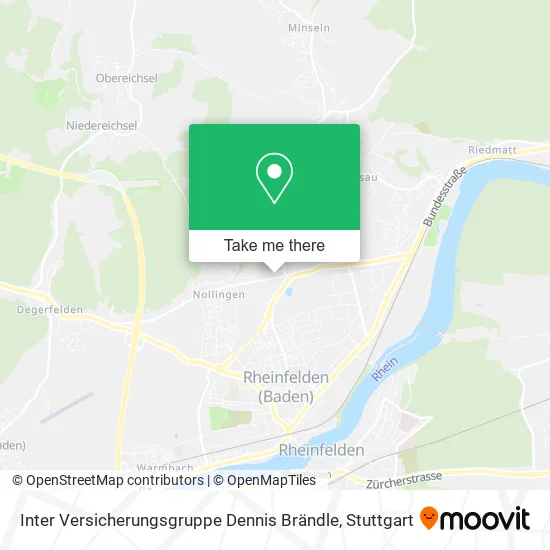 Карта Inter Versicherungsgruppe Dennis Brändle