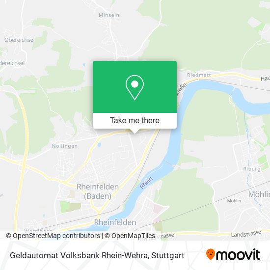 Geldautomat Volksbank Rhein-Wehra map