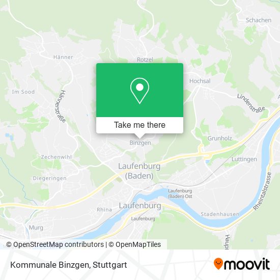 Kommunale Binzgen map