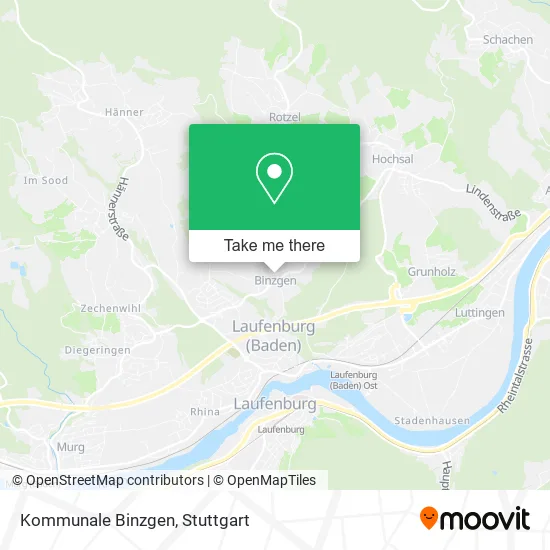Карта Kommunale Binzgen