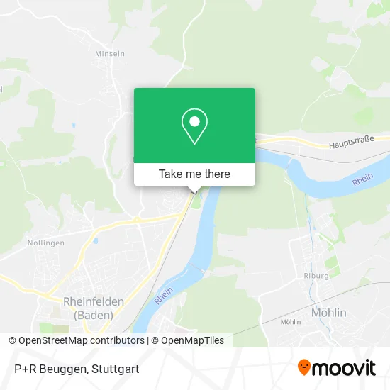Карта P+R Beuggen