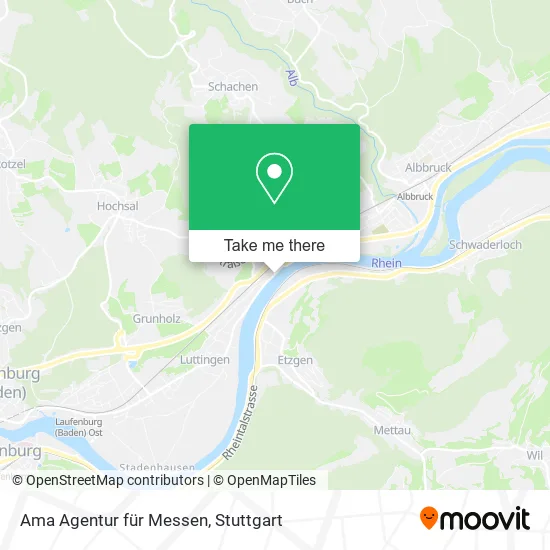 Карта Ama Agentur für Messen