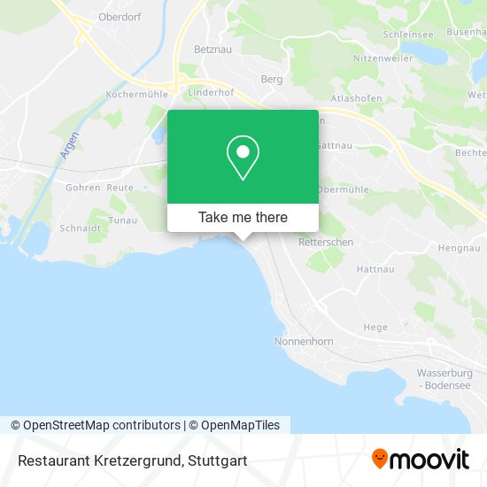 Restaurant Kretzergrund map