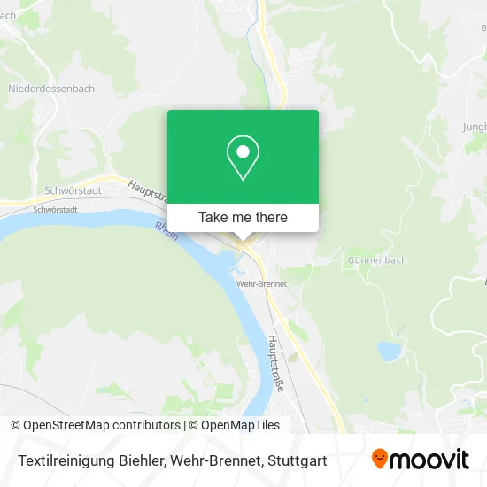 Карта Textilreinigung Biehler, Wehr-Brennet