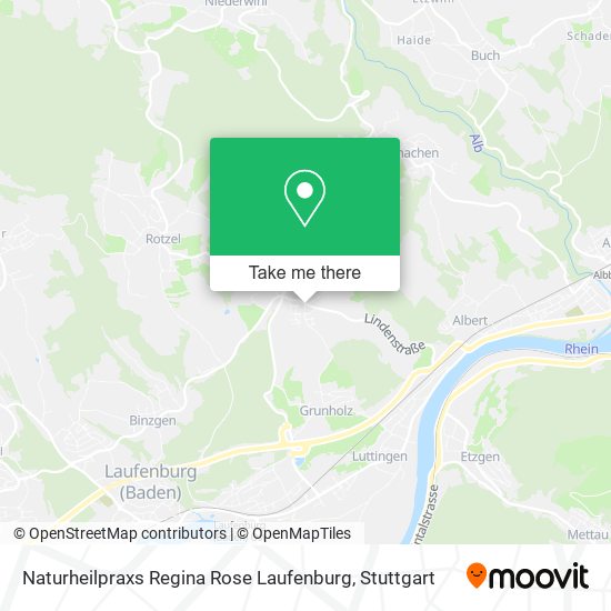 Naturheilpraxs Regina Rose Laufenburg map