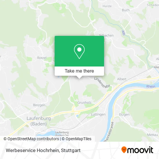 Карта Werbeservice Hochrhein