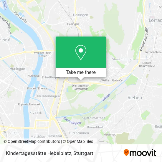 Карта Kindertagesstätte Hebelplatz