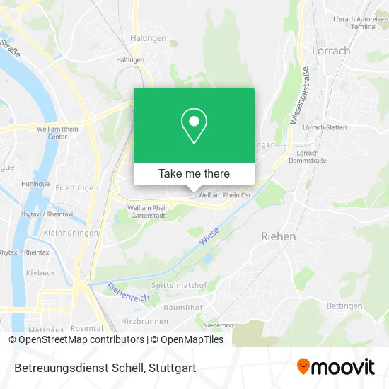 Карта Betreuungsdienst Schell