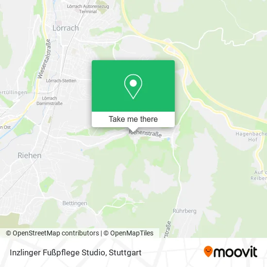 Карта Inzlinger Fußpflege Studio