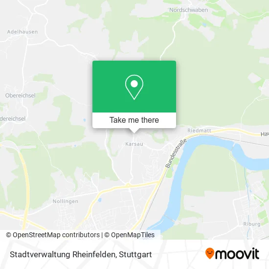 Карта Stadtverwaltung Rheinfelden