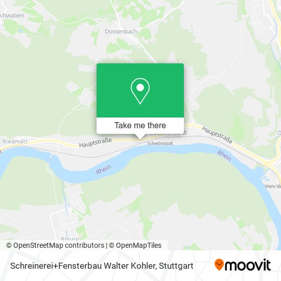 Schreinerei+Fensterbau Walter Kohler map