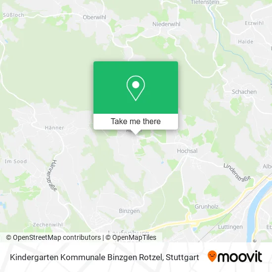 Карта Kindergarten Kommunale Binzgen Rotzel