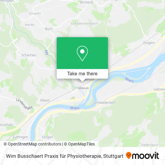 Карта Wim Busschaert Praxis für Physiotherapie
