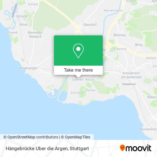 Hängebrücke Uber die Argen map