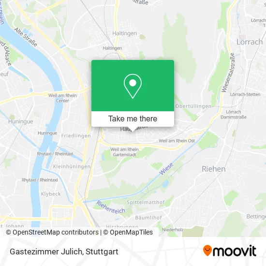 Карта Gastezimmer Julich