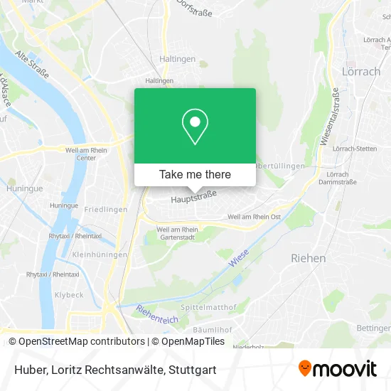 Карта Huber, Loritz Rechtsanwälte