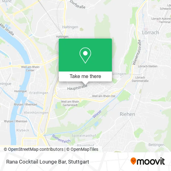 Карта Rana Cocktail Lounge Bar