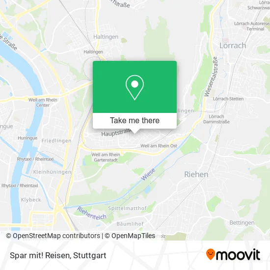 Карта Spar mit! Reisen
