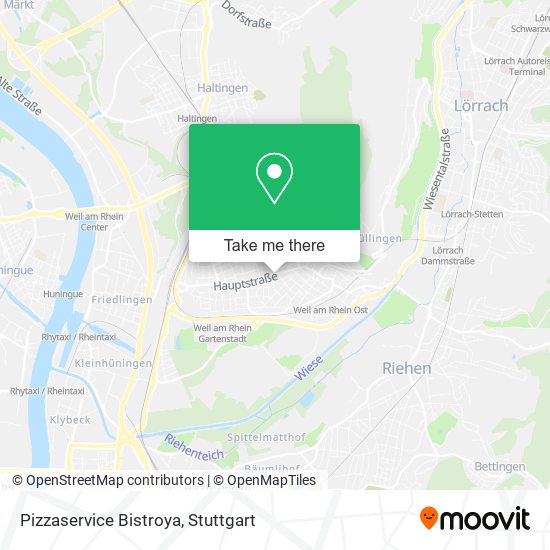 Pizzaservice Bistroya map