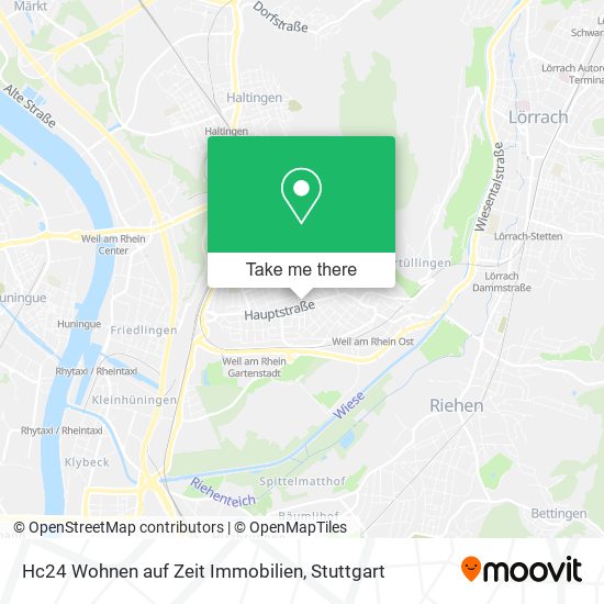 Hc24 Wohnen auf Zeit Immobilien map