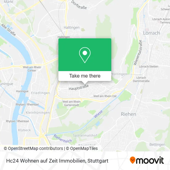Карта Hc24 Wohnen auf Zeit Immobilien