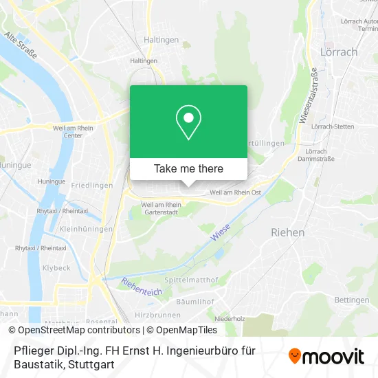 Карта Pflieger Dipl.-Ing. FH Ernst H. Ingenieurbüro für Baustatik