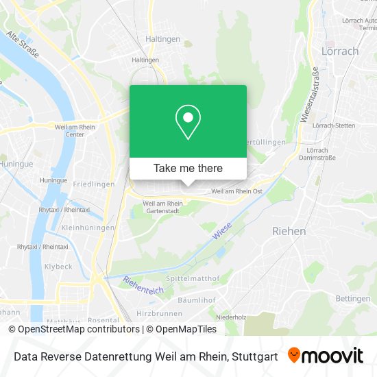 Карта Data Reverse Datenrettung Weil am Rhein