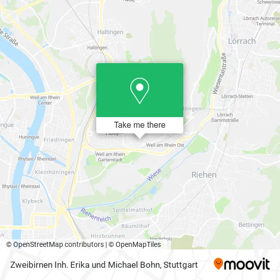 Карта Zweibirnen Inh. Erika und Michael Bohn
