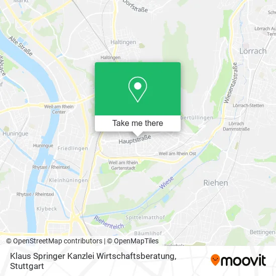 Карта Klaus Springer Kanzlei Wirtschaftsberatung