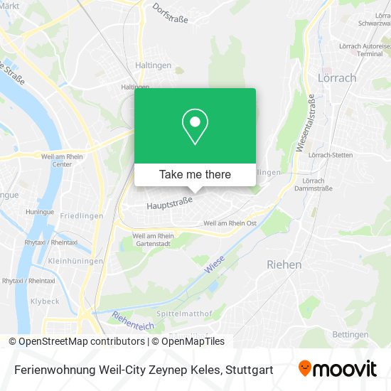 Карта Ferienwohnung Weil-City Zeynep Keles