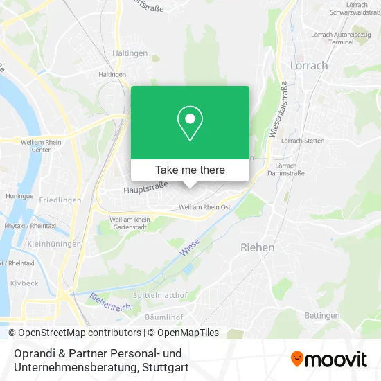 Карта Oprandi & Partner Personal- und Unternehmensberatung