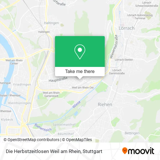 Карта Die Herbstzeitlosen Weil am Rhein