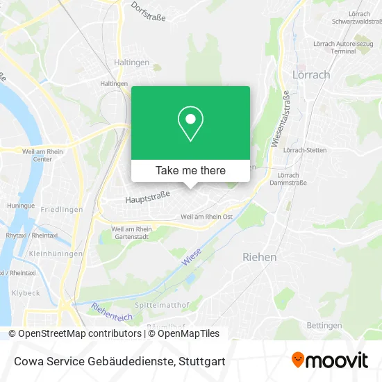 Карта Cowa Service Gebäudedienste