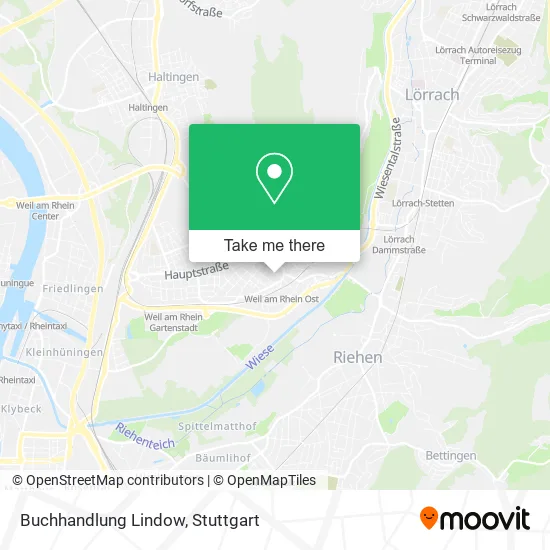 Карта Buchhandlung Lindow