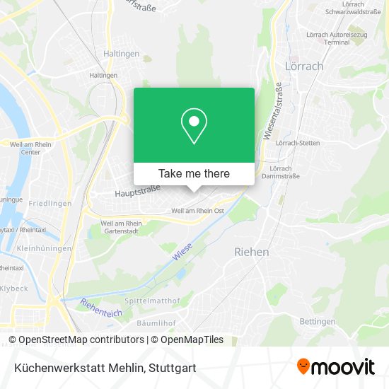 Küchenwerkstatt Mehlin map