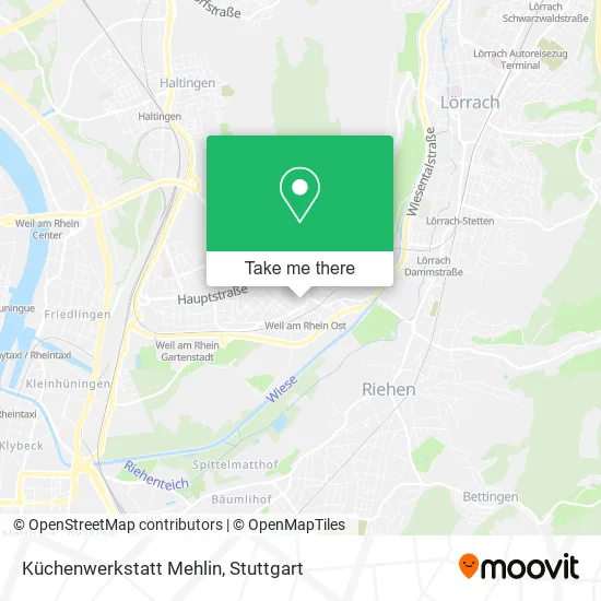 Карта Küchenwerkstatt Mehlin