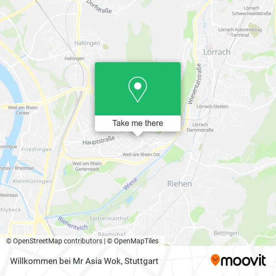 Карта Willkommen bei Mr Asia Wok