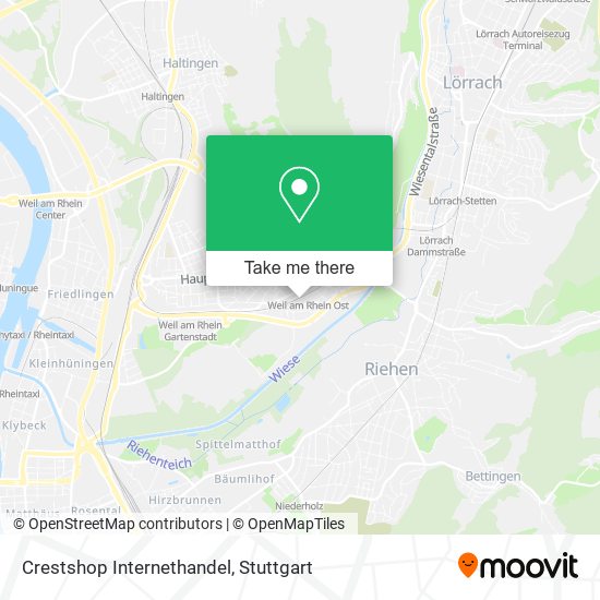 Crestshop Internethandel map