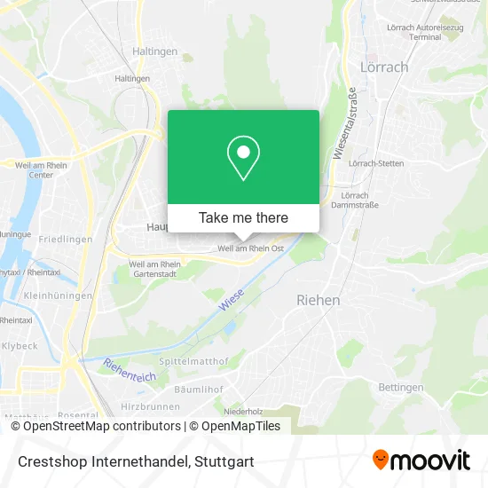 Карта Crestshop Internethandel