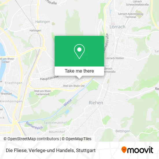 Карта Die Fliese, Verlege-und Handels