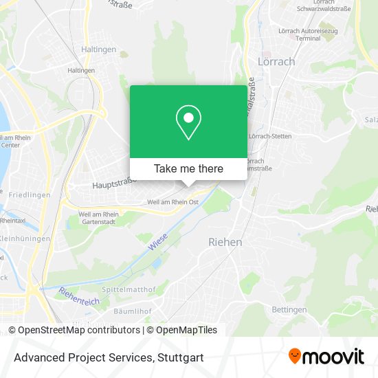 Advanced Project Services map