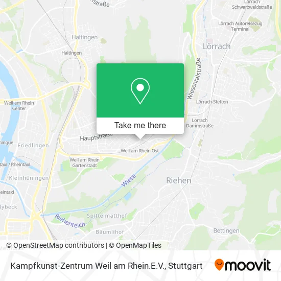 Карта Kampfkunst-Zentrum Weil am Rhein.E.V.