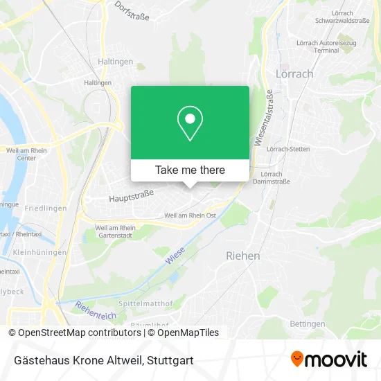 Карта Gästehaus Krone Altweil