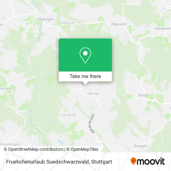 Карта Fruehchenurlaub Suedschwarzwald