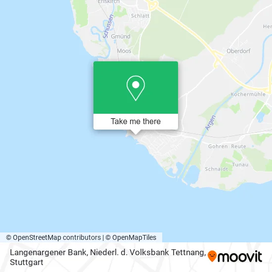 Карта Langenargener Bank, Niederl. d. Volksbank Tettnang