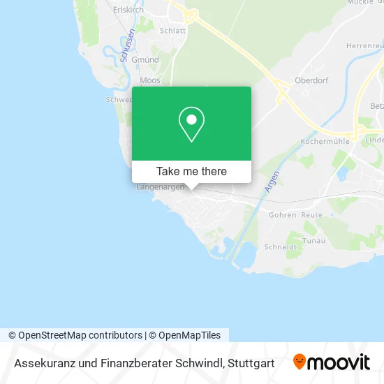 Карта Assekuranz und Finanzberater Schwindl